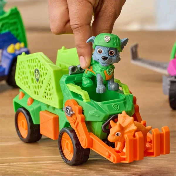 Mașinuțe cu figurine – "filmul dino", seria patrula cățelușilor, 6 modele 29
