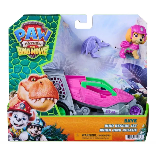 Mașinuțe cu figurine – "filmul dino", seria patrula cățelușilor, 6 modele 7