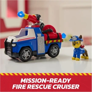 Set de joacă „patrula cățelușilor: vehiculul de pompieri rescue fire cruiser al lui chase” Thumbnail 9