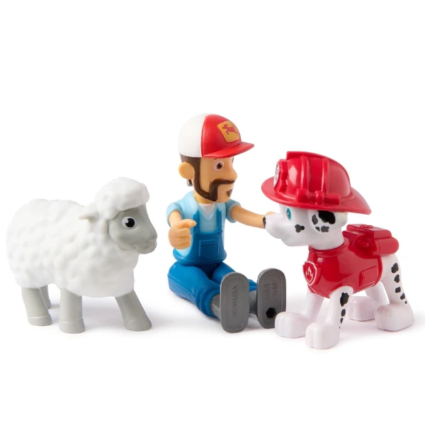 Set de figurine „patrula cățelușilor: marshall și căpitanul farmer al”, 3 figurine 4