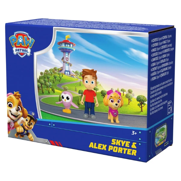 Set de figurine „patrula cățelușilor: skye și alex porter”, 3 figurine 3