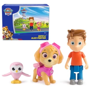 Set de figurine „patrula cățelușilor: skye și alex porter”, 3 figurine