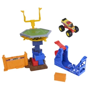 Set de joacă monster jam "cursa cu obstacole: impact și distrugere" 1:64 Thumbnail 2