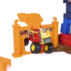 Set de joacă monster jam "cursa cu obstacole: impact și distrugere" 1:64 Thumbnail 6