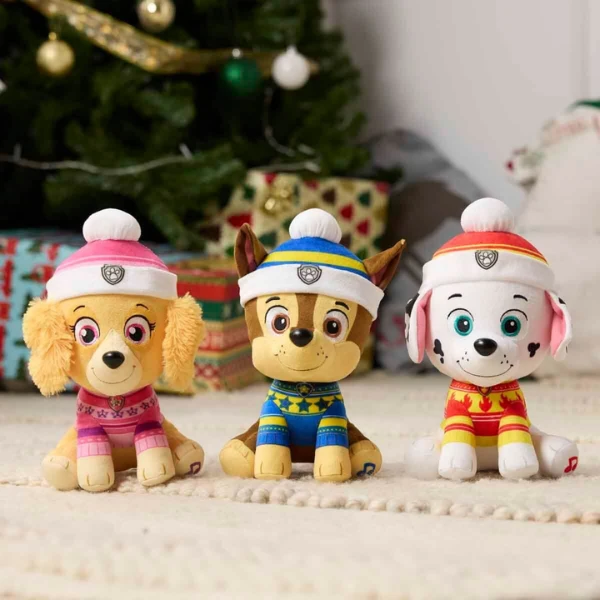 Jucărie din pluș „patrula cățelușilor: ediția de sărbători”, 20 cm, 3 modele 11
