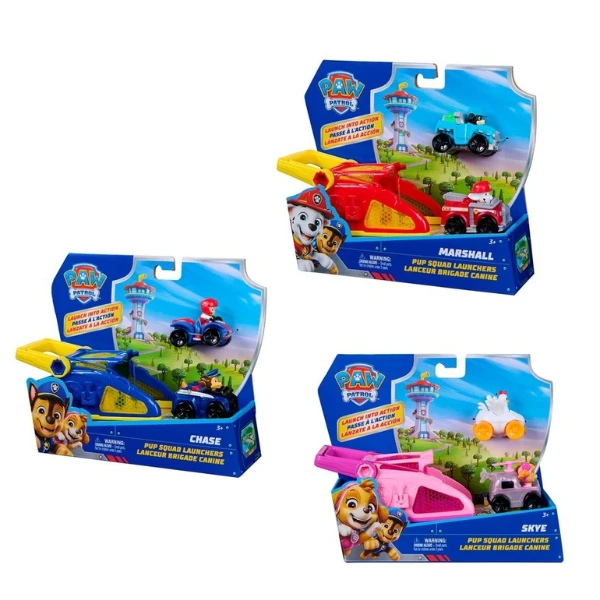 Set de joacă „paw patrol” cu lansator și 2 vehicule, 3 modele 5