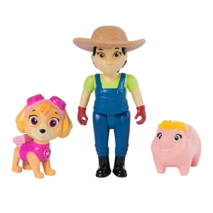 Set de 3 mini-figurine: skye, fermerul yumi și purcelușul, seria "patrula cățelușilor" Thumbnail 2