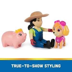 Set de 3 mini-figurine: skye, fermerul yumi și purcelușul, seria "patrula cățelușilor" Thumbnail 6