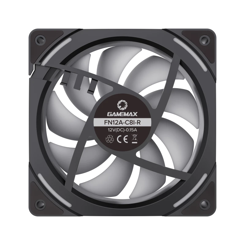 Ventilator pc gamemax fn12a-c8i-r, 120 mm 3