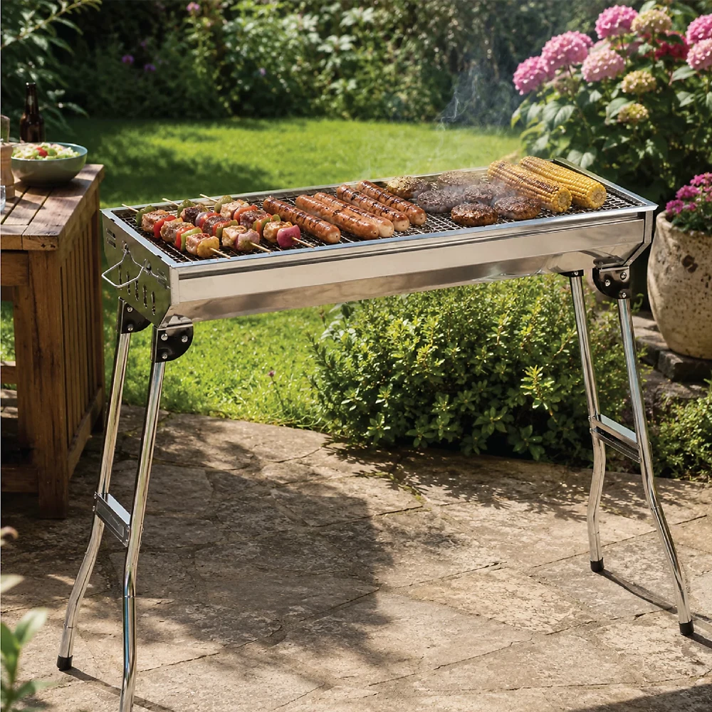 Portable outdoor cooking stove bbq (camping grill series) 3