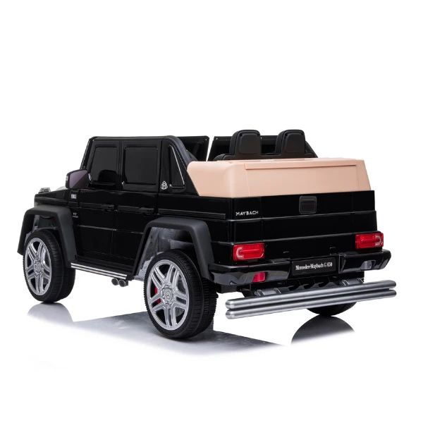Mașinuță mercedes-maybach g650, baterie 12v10ah, 4 motoare de 25w, roti eva, scaune din piele 6