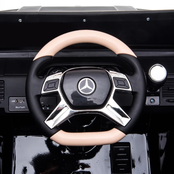 Mașinuță mercedes-maybach g650, baterie 12v10ah, 4 motoare de 25w, roti eva, scaune din piele 9