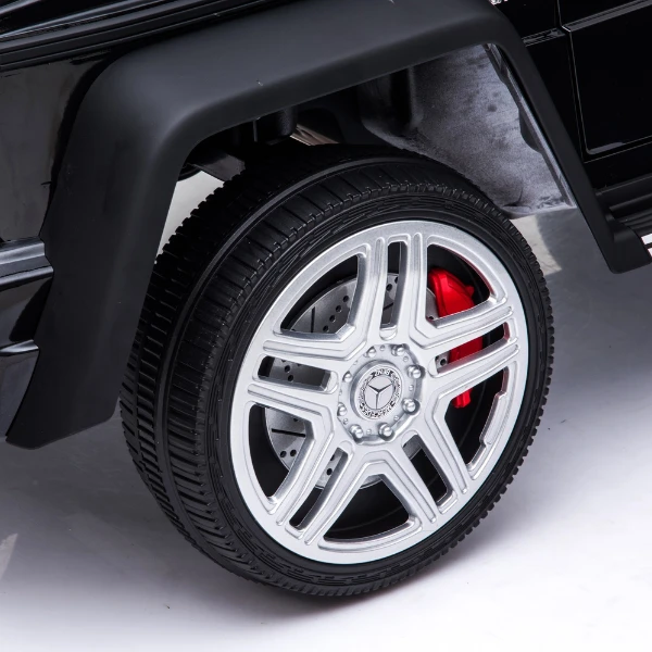 Mașinuță mercedes-maybach g650, baterie 12v10ah, 4 motoare de 25w, roti eva, scaune din piele 10