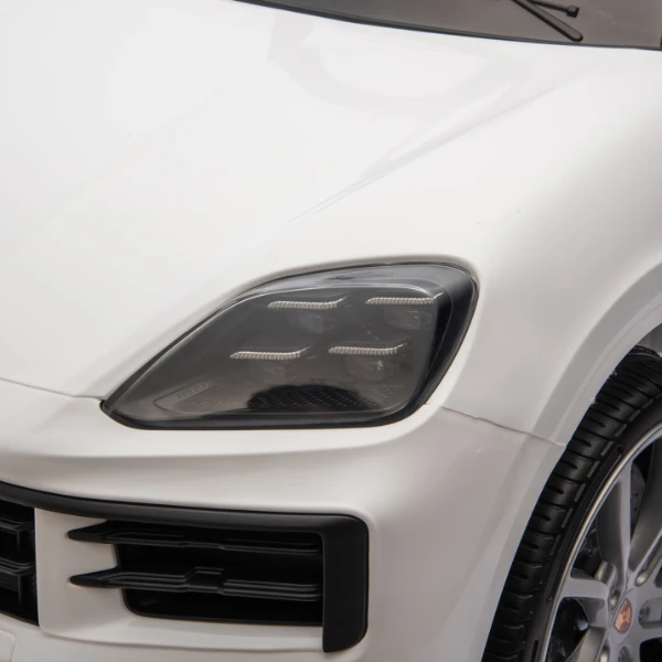 Mașinuță porsche cayenne, baterie 12v7ah, 2 motoare de 25w, roti eva, scaune din piele 20