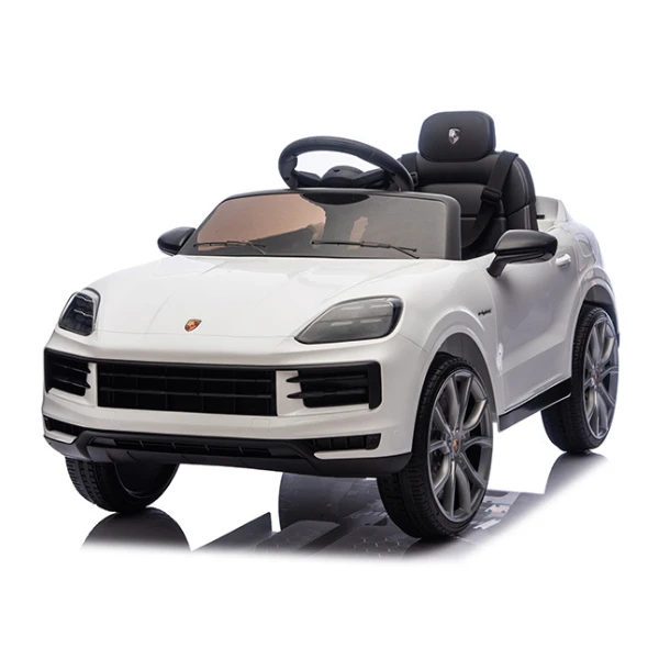 Mașinuță porsche cayenne, baterie 12v7ah, 2 motoare de 25w, roti eva, scaune din piele 3