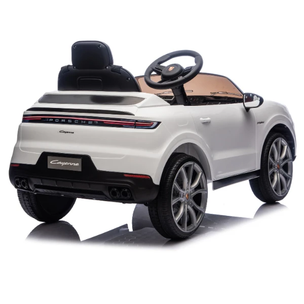 Mașinuță porsche cayenne, baterie 12v7ah, 2 motoare de 25w, roti eva, scaune din piele 13