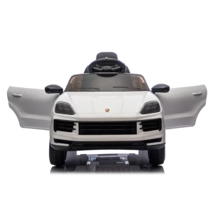 Mașinuță porsche cayenne, baterie 12v7ah, 2 motoare de 25w, roti eva, scaune din piele Thumbnail 6