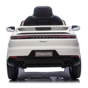 Mașinuță porsche cayenne, baterie 12v7ah, 2 motoare de 25w, roti eva, scaune din piele Thumbnail 11