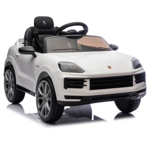 Mașinuță porsche cayenne, baterie 12v7ah, 2 motoare de 25w, roti eva, scaune din piele Thumbnail 9