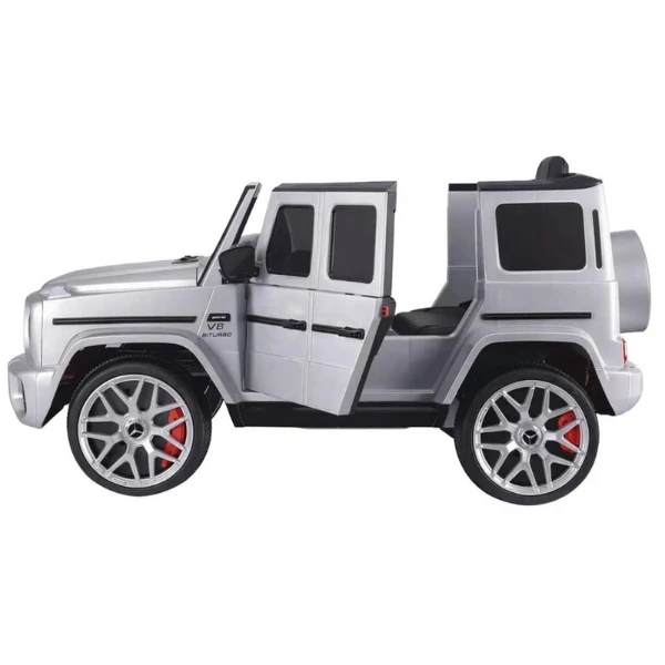Mașinuță mercedes-amg g63, baterie 12v7ah, 2 motoare de 35w, roti eva, scaune din piele 3