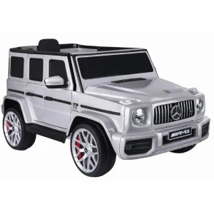 Mașinuță mercedes-amg g63, baterie 12v7ah, 2 motoare de 35w, roti eva, scaune din piele Thumbnail 8
