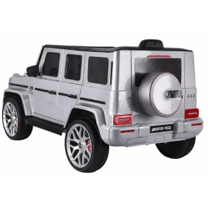 Mașinuță mercedes-amg g63, baterie 12v7ah, 2 motoare de 35w, roti eva, scaune din piele Thumbnail 4