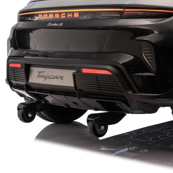 Mașinuță porsche taycan, baterie 12v10ah, 2 motoare de 35w, roti eva, scaune din piele 14