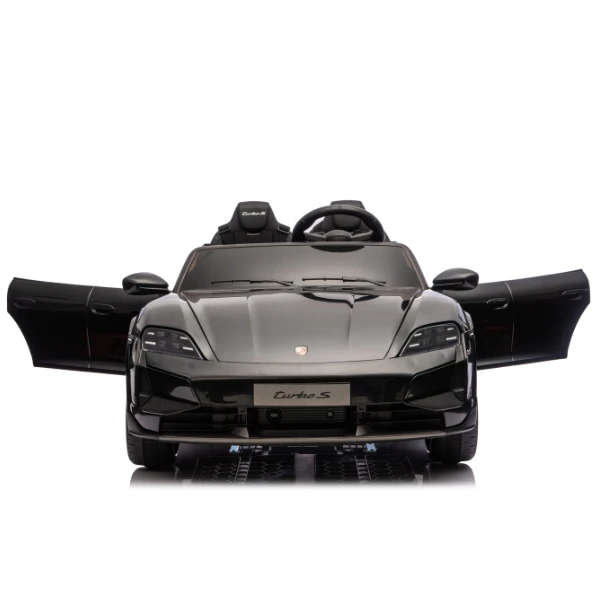 Mașinuță porsche taycan, baterie 12v10ah, 2 motoare de 35w, roti eva, scaune din piele 9
