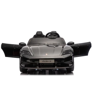 Mașinuță porsche taycan, baterie 12v10ah, 2 motoare de 35w, roti eva, scaune din piele Thumbnail 9