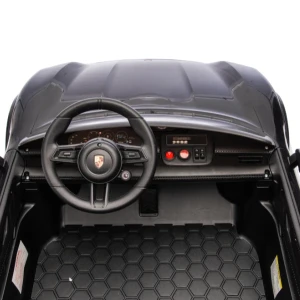 Mașinuță porsche taycan, baterie 12v10ah, 2 motoare de 35w, roti eva, scaune din piele Thumbnail 17