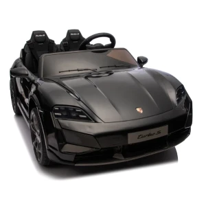 Mașinuță porsche taycan, baterie 12v10ah, 2 motoare de 35w, roti eva, scaune din piele Thumbnail 6