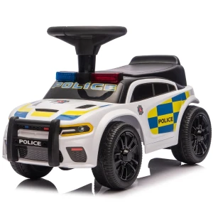 Tolocar "police ride-on car" pentru copii, cu volan muzical