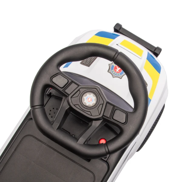 Tolocar "police ride-on car" pentru copii, cu volan muzical 10
