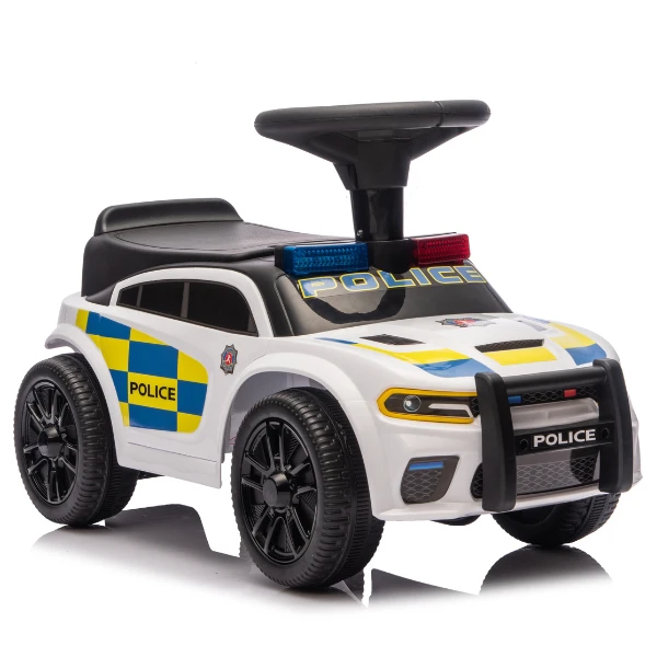 Tolocar "police ride-on car" pentru copii, cu volan muzical 6