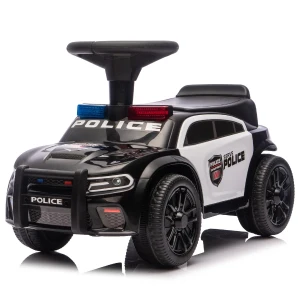 Tolocar "police ride-on car" pentru copii, cu volan muzical