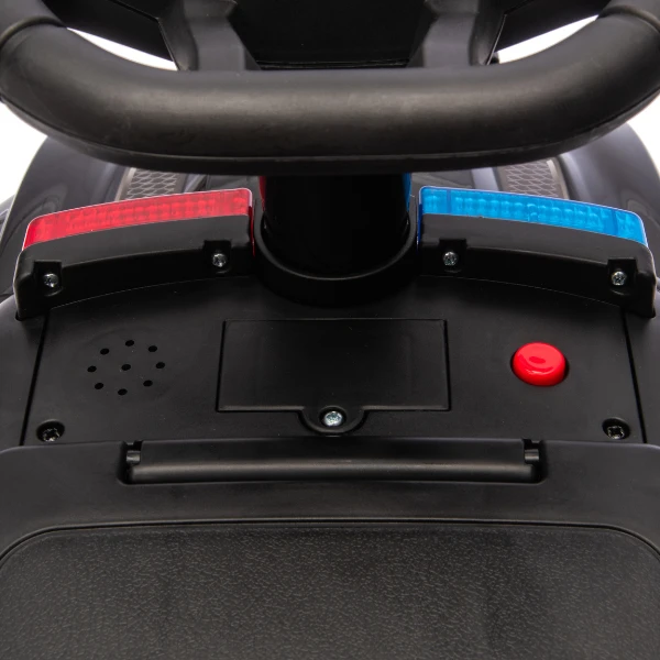 Tolocar "police ride-on car" pentru copii, cu volan muzical 15