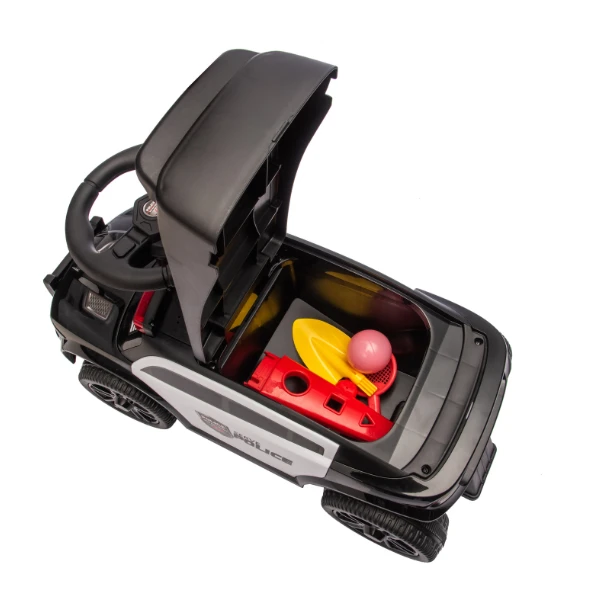 Tolocar "police ride-on car" pentru copii, cu volan muzical 11