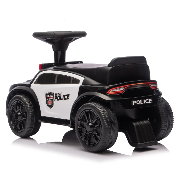 Tolocar "police ride-on car" pentru copii, cu volan muzical 5