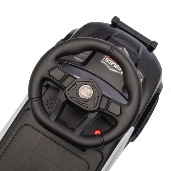 Tolocar "police ride-on car" pentru copii, cu volan muzical 16