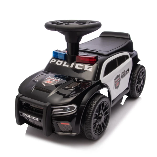 Tolocar "police ride-on car" pentru copii, cu volan muzical 4