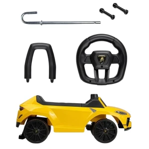 Tolocar "lamborghini urus s" pentru copii, cu volan muzical, galbenă Thumbnail 8