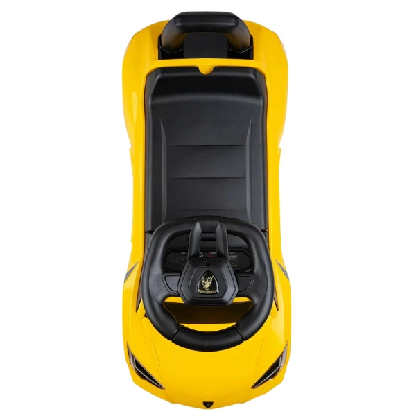 Tolocar "lamborghini urus s" pentru copii, cu volan muzical, galbenă 9