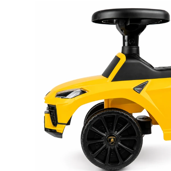 Tolocar "lamborghini urus s" pentru copii, cu volan muzical, galbenă 4