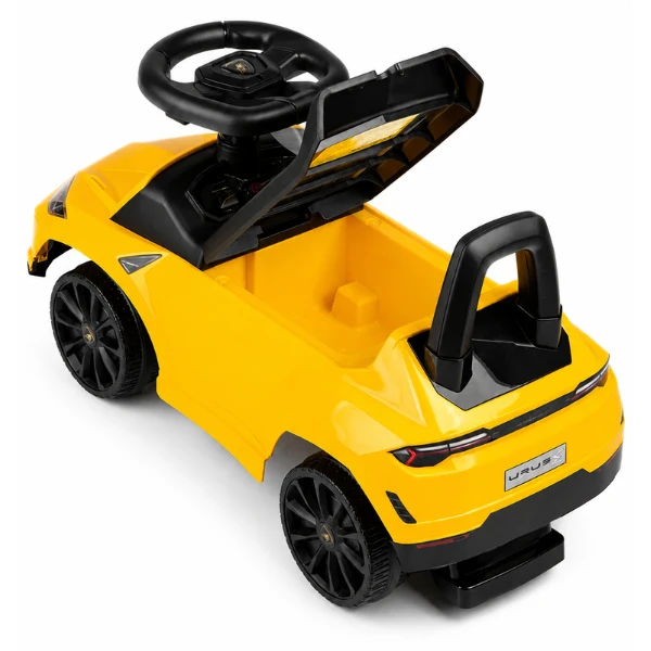 Tolocar "lamborghini urus s" pentru copii, cu volan muzical, galbenă 7