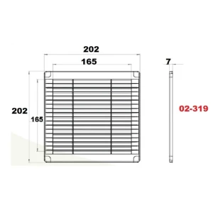 Grila airroxy 02-319 pvc plastic Thumbnail 4