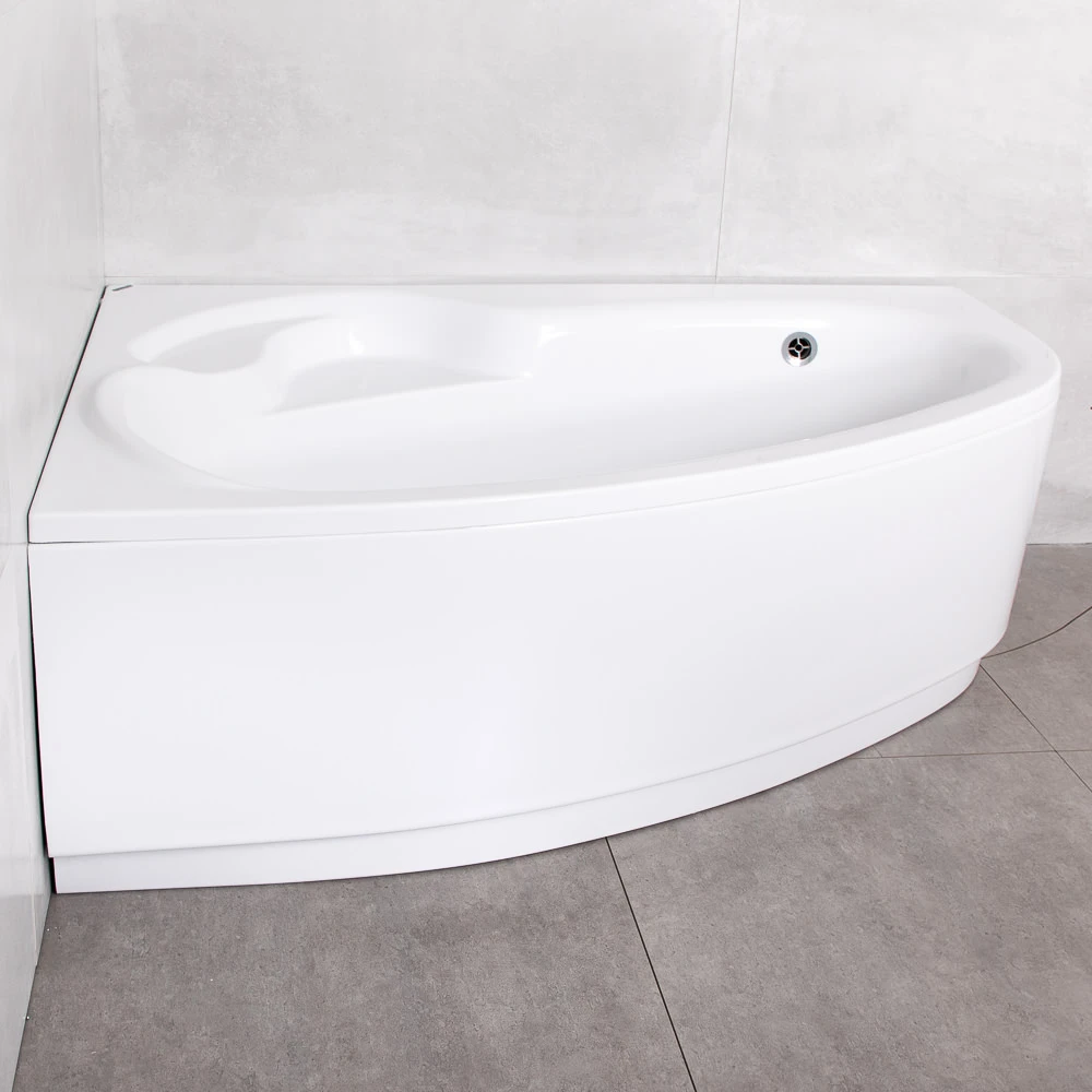Ванна асимметричная bonito home blanca 1600x1050 левая акрил 3