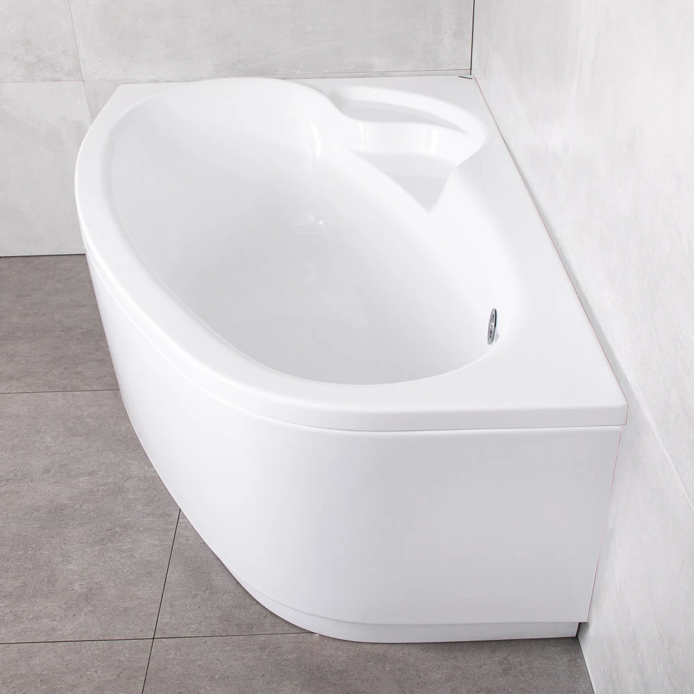 Cadă asimetrica bonito home blanca 1500x1000 stânga acril 4