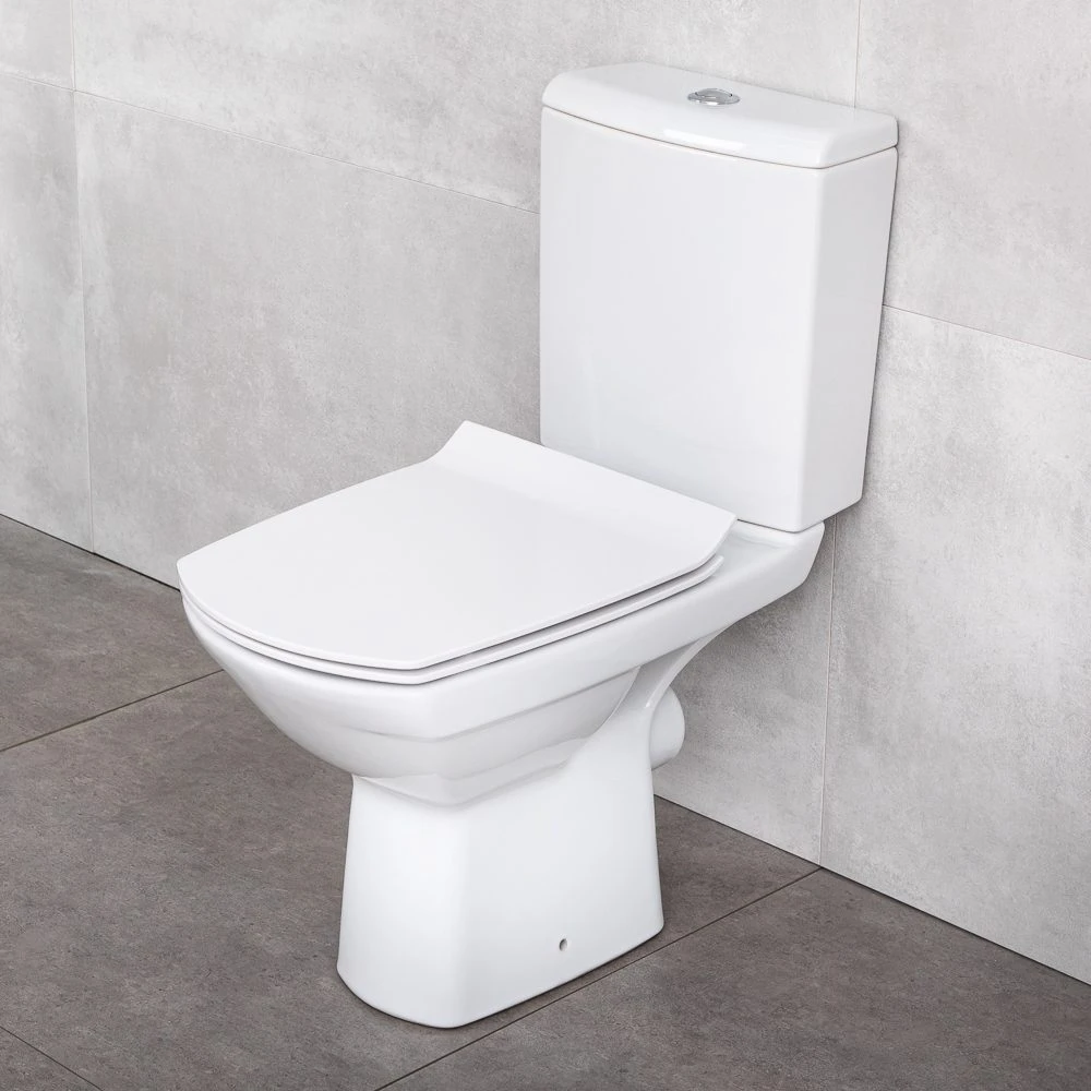Vas wc compact cersanit carina rimless slim alim. infer. orizontal soft close drp 2