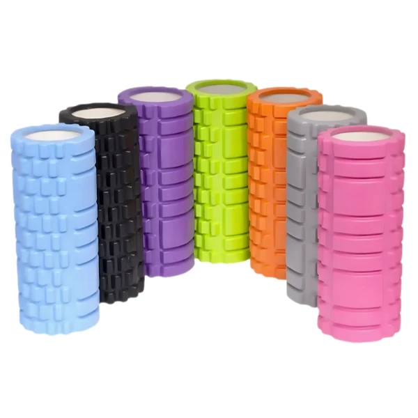 Rola de masaj cu ax gol din plastic pentru yoga 7