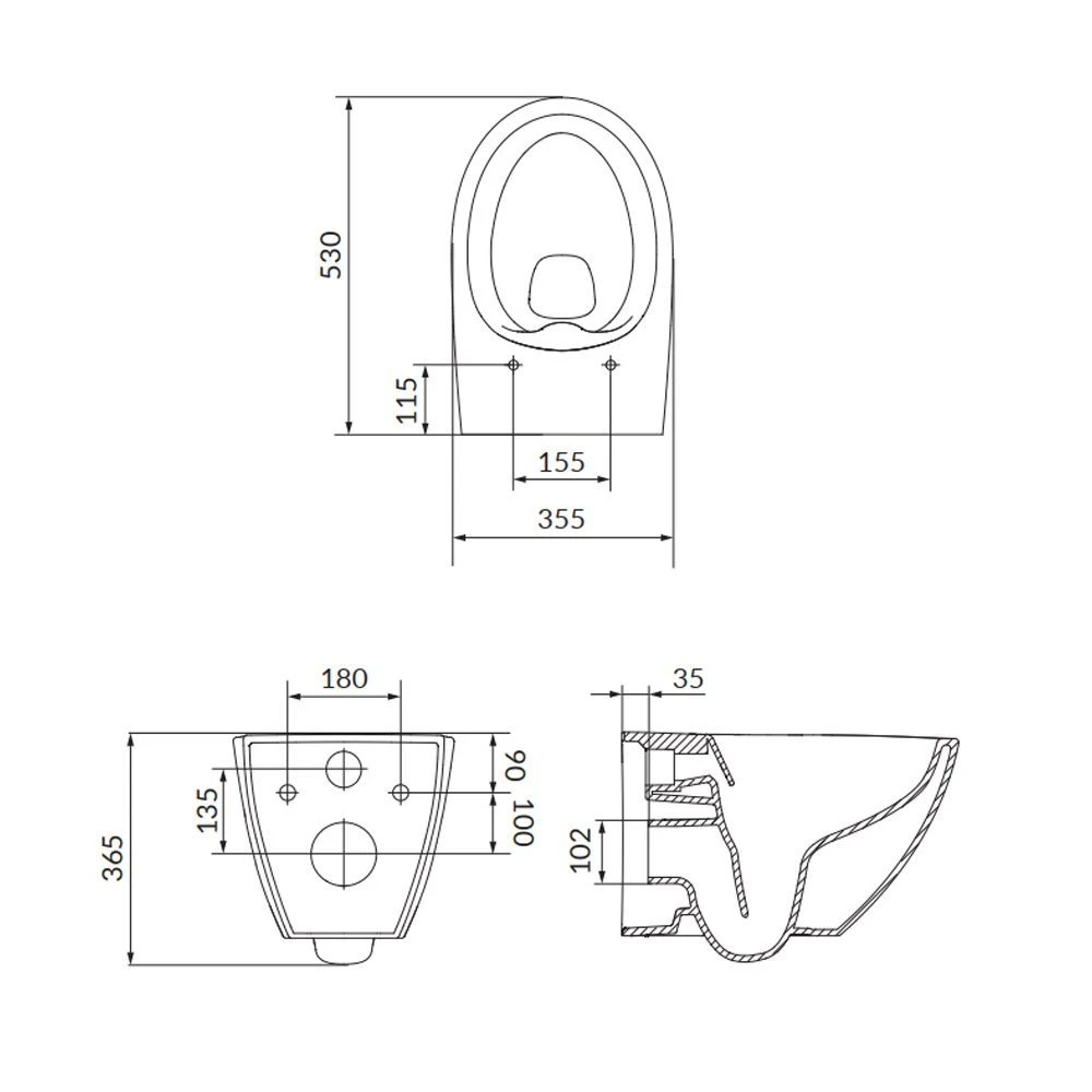 Унитаз подвесной cersanit moduo plus rimless slim микролифт drp 3